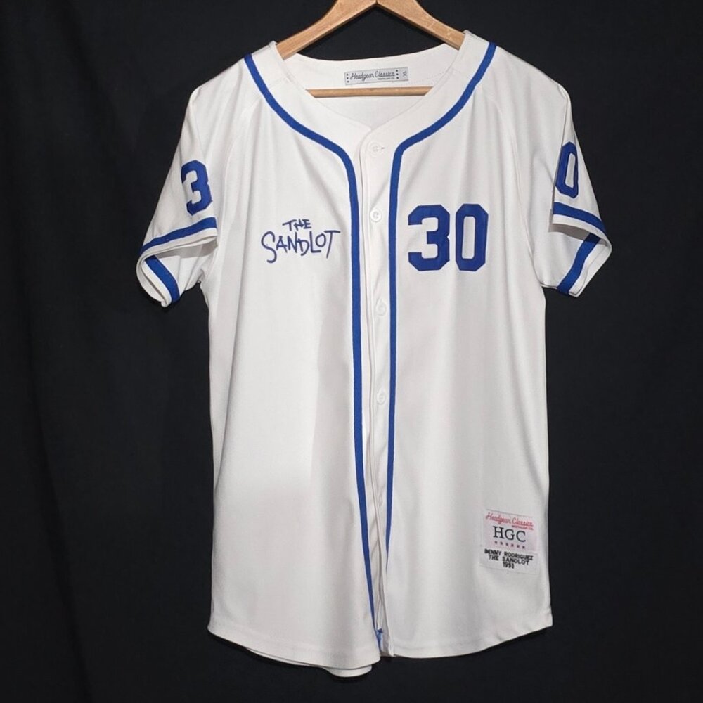Headgear Classics  Nostalgia Co.The Sandlot Benny Rodriguez 1993 Jersey #30 XL